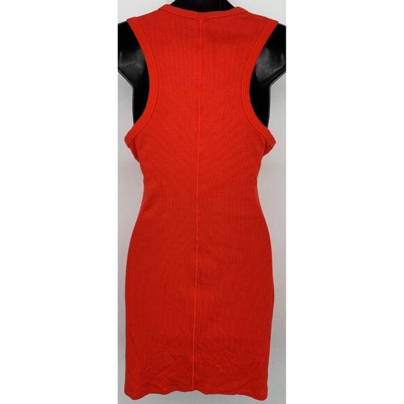 SKIMS Cotton Rib Tank Dress Ruby Bodycon Mini Ribbed Womens Large L NEW NWT - Picture 5 of 9